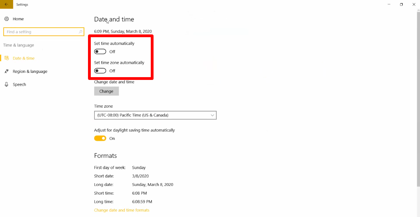 How to change the time and date on your computer